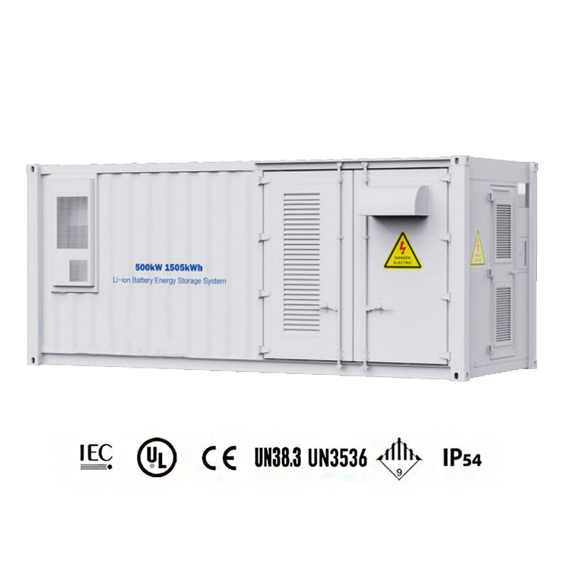 контейнер 280ah все накопления энергии батареи 500kW 1505kWh в одной на открытом воздухе коробке накопления энергии