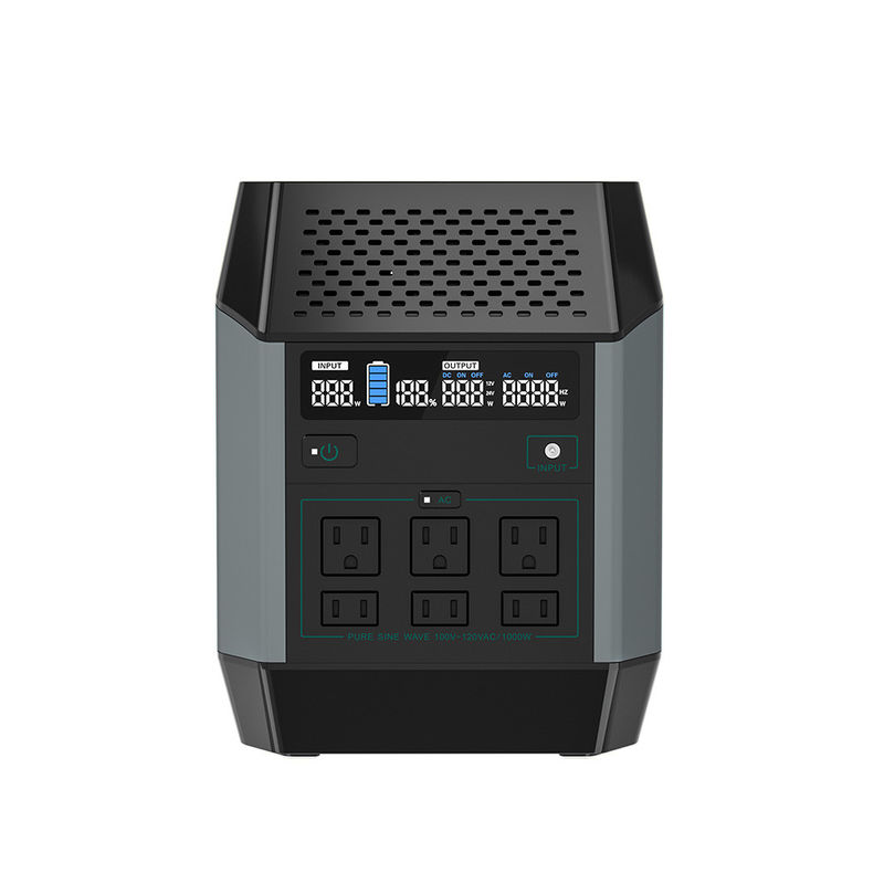 1000w хранение перезаряжаемые портативной батареи электростанции Lifepo4 солнечное для располагаться лагерем