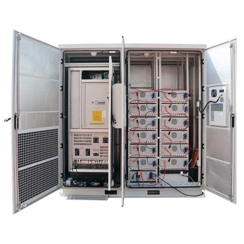 Хранение батареи фосфата 100ah иона лития шкафа накопления энергии 50W 100kW на открытом воздухе