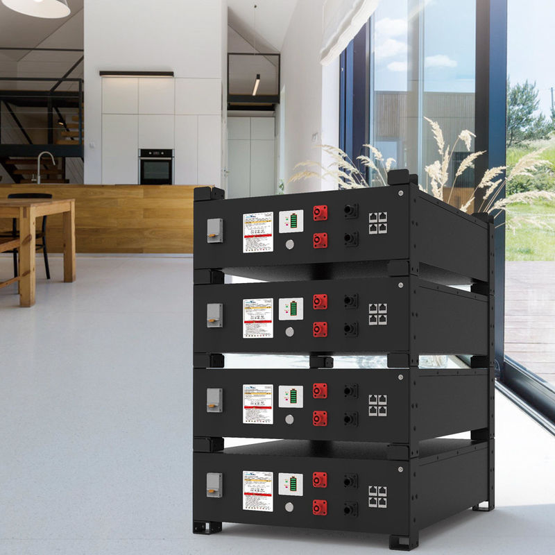 литий-ионный аккумулятор батареи 400ah шкафа сервера 20480Wh 51.2V Lifepo4 для хранения солнечной энергии