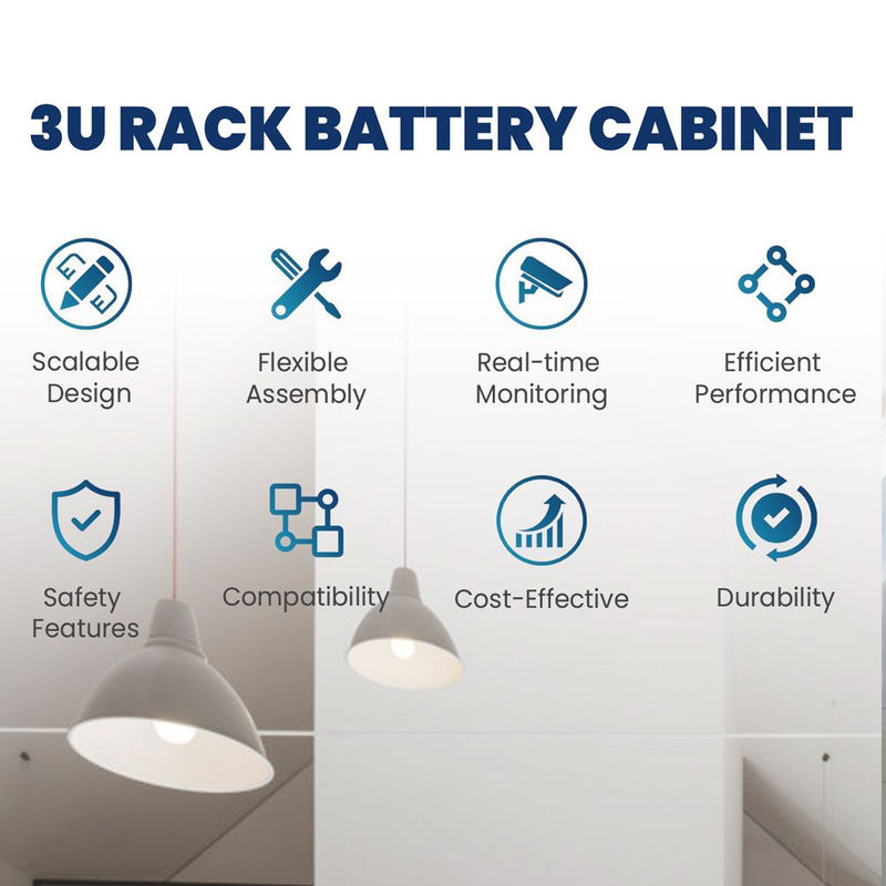 литий-ионный аккумулятор батареи 400ah шкафа сервера 20480Wh 51.2V Lifepo4 для хранения солнечной энергии