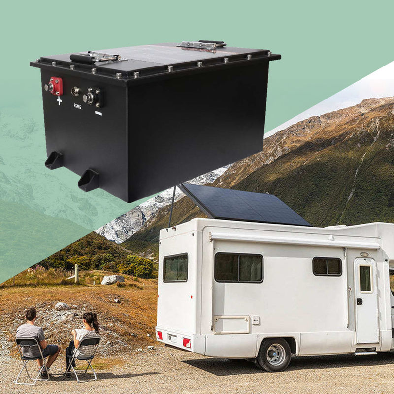 глубокие батареи батареи 51.2v 200ah перезаряжаемые RV RV цикла 10.24KWh для туристских автомобилей
