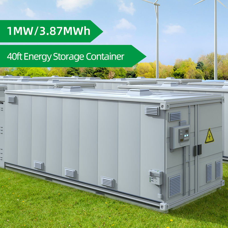 40ft ESS 1MW 3,87MWh Контейнерная система хранения энергии Пик бритья Солнечная энергия Энергохранение
